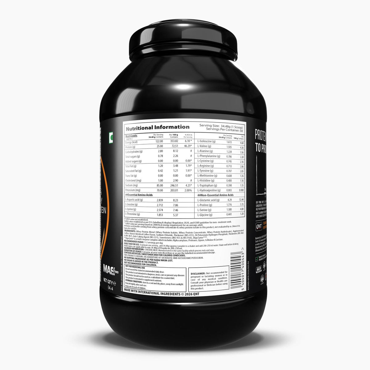 QNT PRIME WHEY 2 KG COFFEE