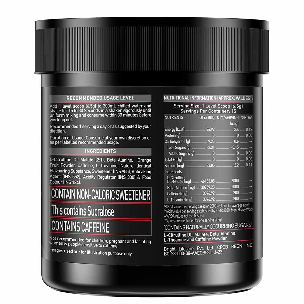 MUSCLEBLAZE PRE-WORKOUT 200 XTREME 200 GM FRUIT PUNCH