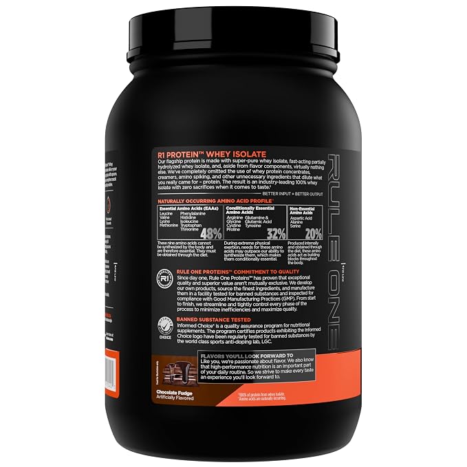 RULE 1 WHEY ISOLATE 896 GM CHOCOLATE FUGDE
