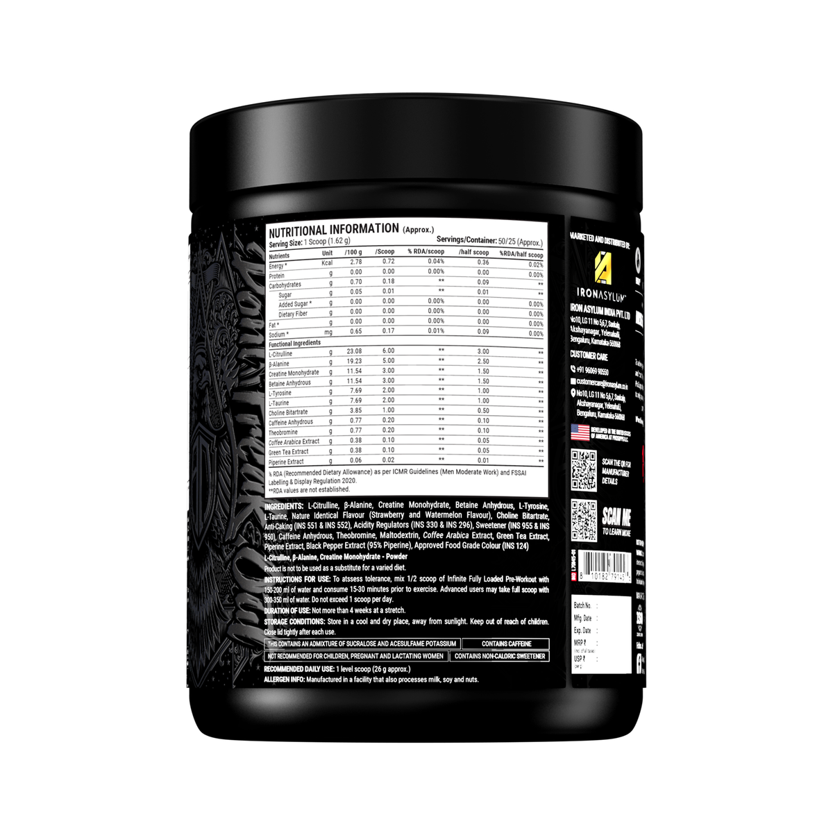 Prosupps Hyde Infinite Pre-Workout 650 Gm Strawberry Watermelon