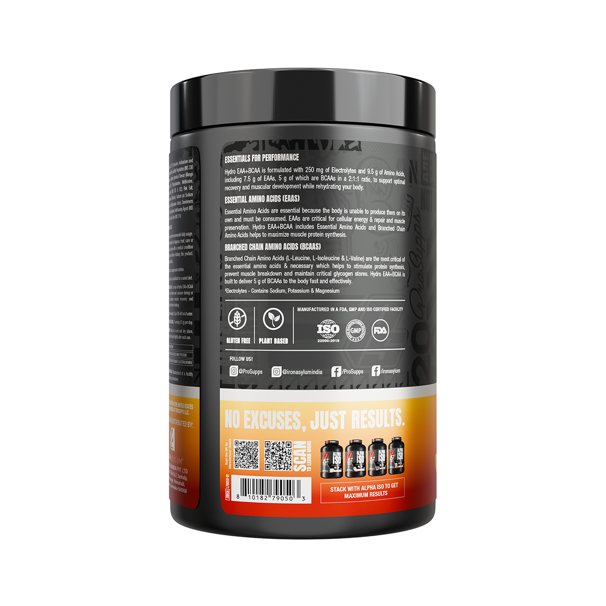 PROSUPPS HYDRO EAA + BCAA 30 SERVINGS 450 GM MANGO