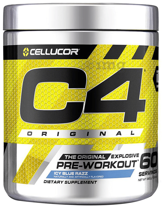 Cellucor C4 Original Pre-Workout 390 Gm Icy Blue Razz - front