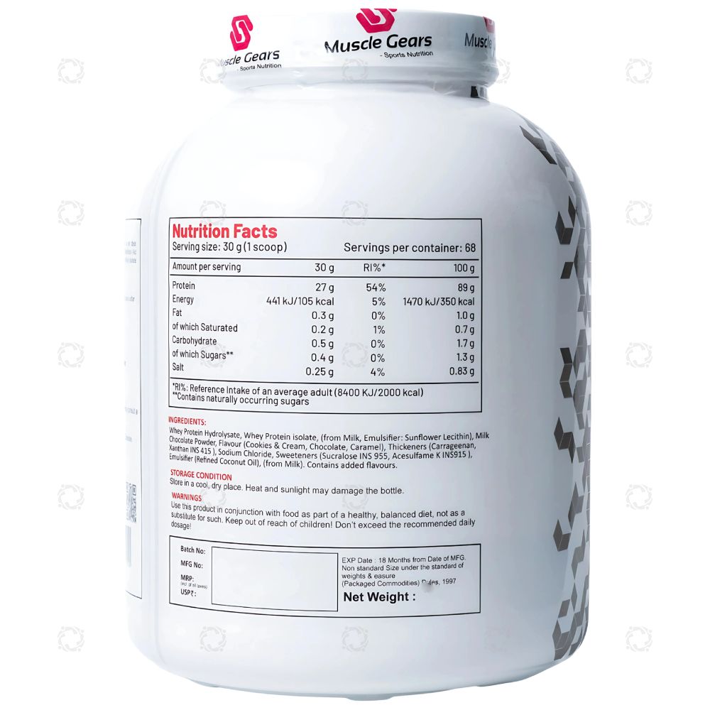 MUSCLE GEARS ISO WHEY PROTEIN 908 GM MANGO MALAI