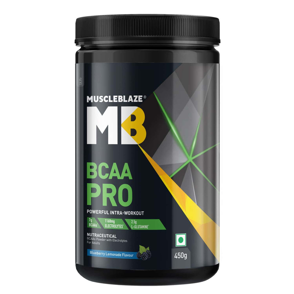 Muscleblaze Bcaa Pro 450 Gm Blueberry Lemonade - Front
