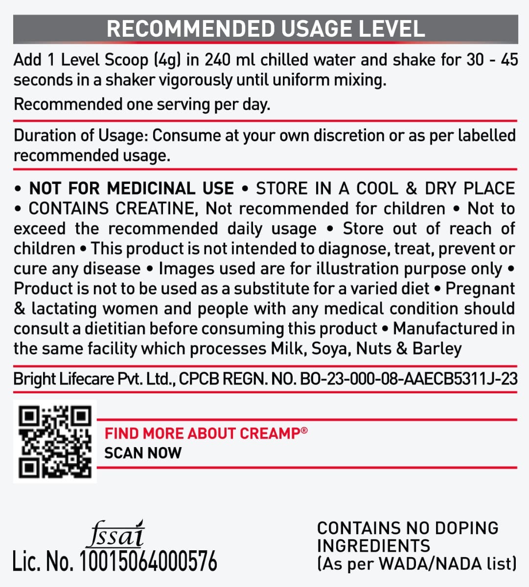 Muscleblaze Creamp Creatine 120 Gm Citrus Blast
