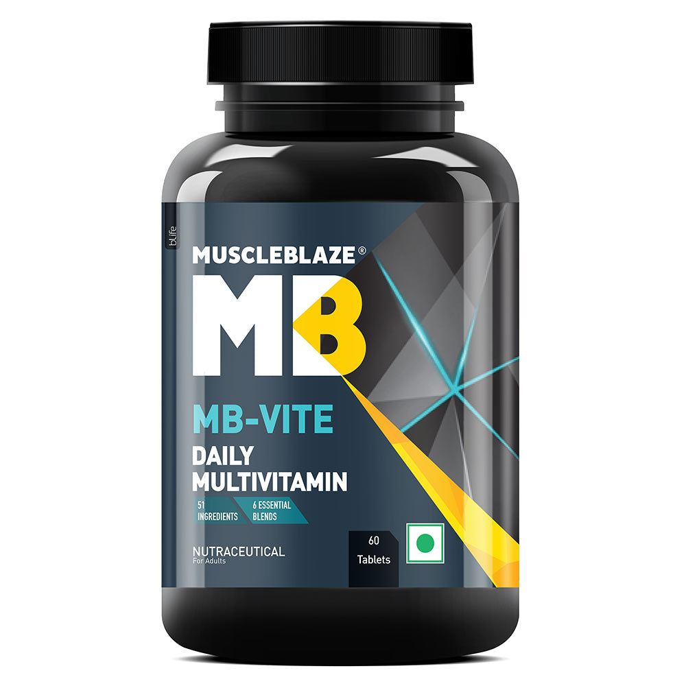 Muscleblaze Mb-Vite Daily Multivitamin 60 Tablets - Front