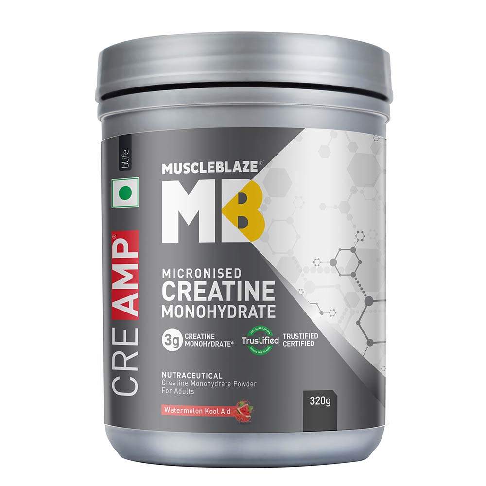 Muscleblaze Creamp Creatine 320 Gm Watermelon Kool Aid - Front