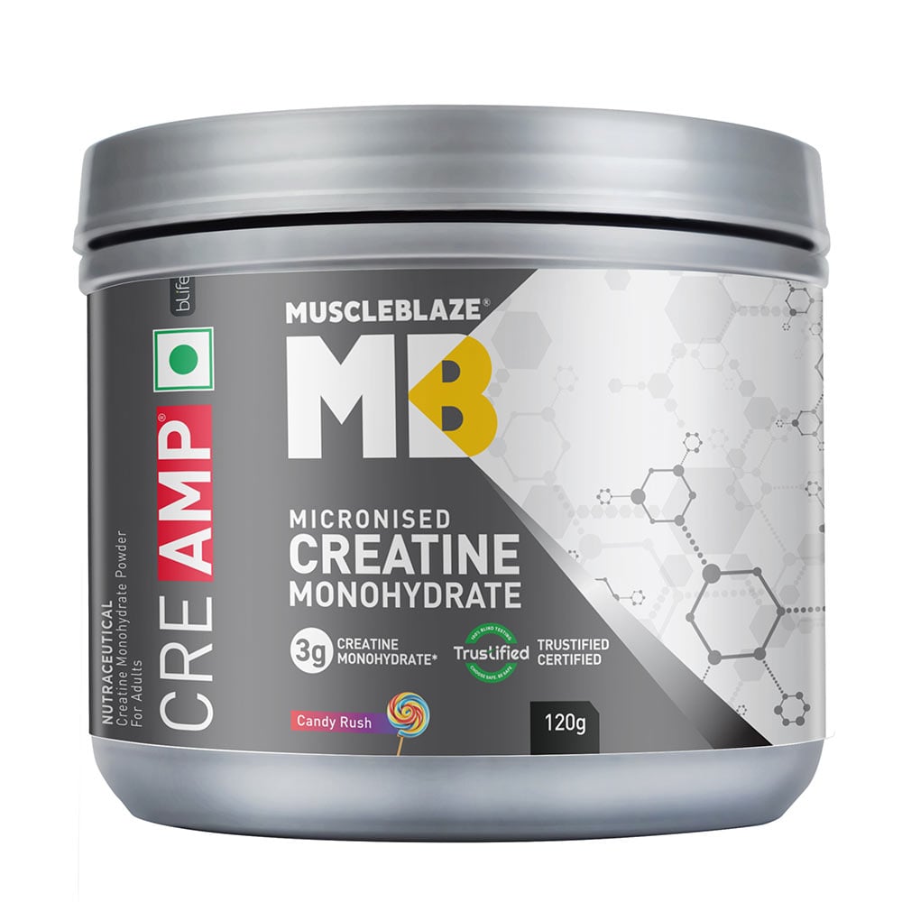 Muscleblaze Creamp Creatine 120 Gm Candy Rush - Front
