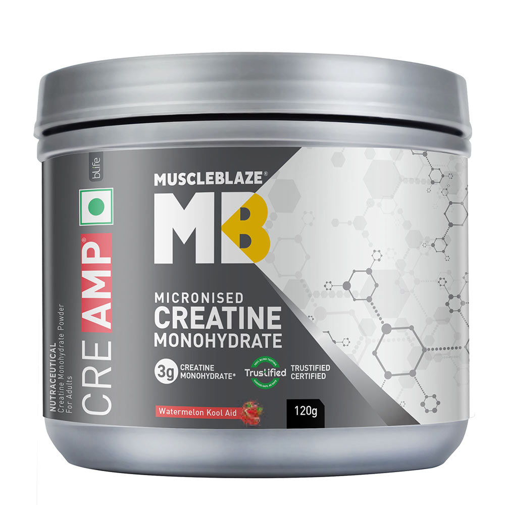 Muscleblaze Creamp Creatine 120 Gm Watermelon Kool Aid - Front