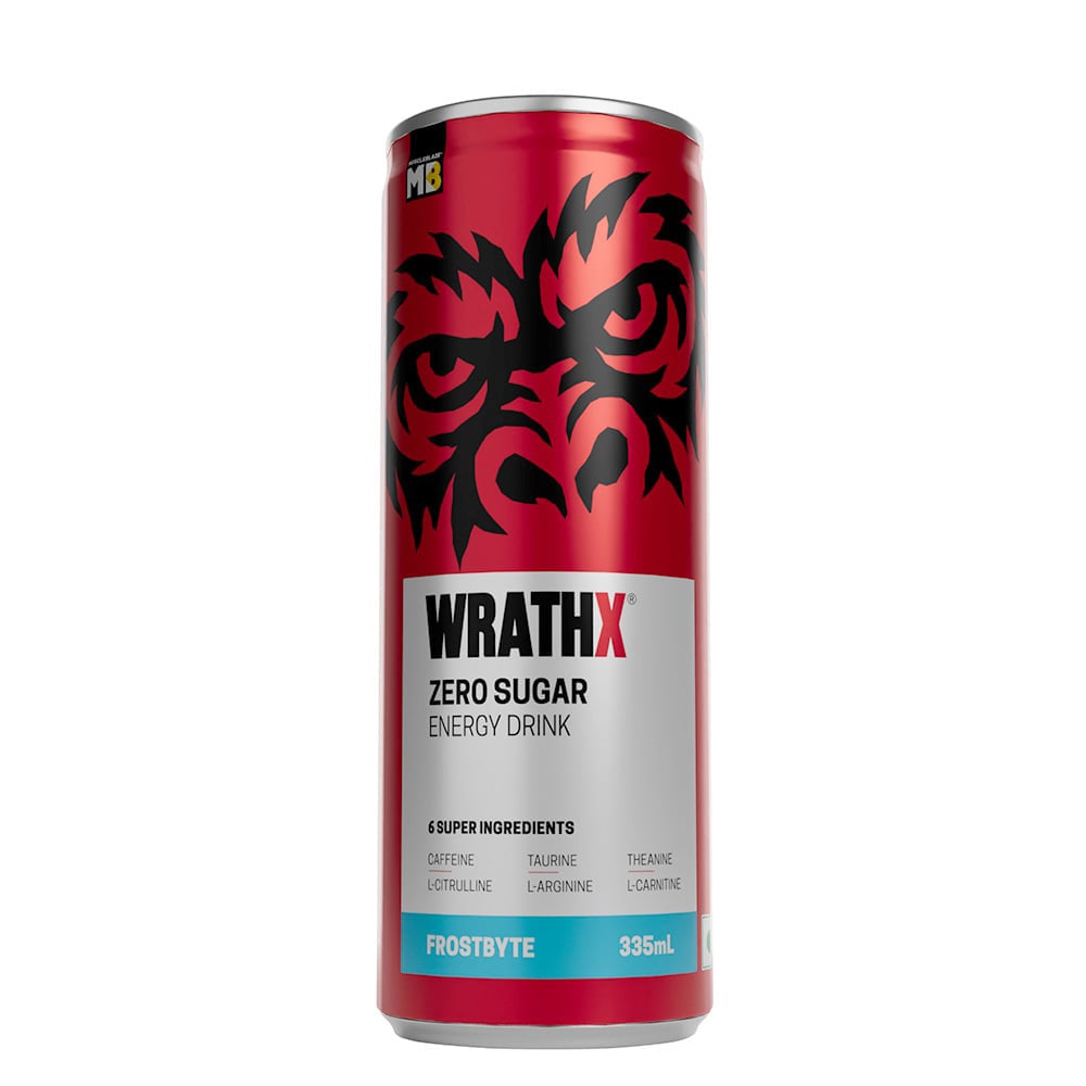 Muscleblaze Wrathx Zero Sugar Energy Drink 335 Ml - Front
