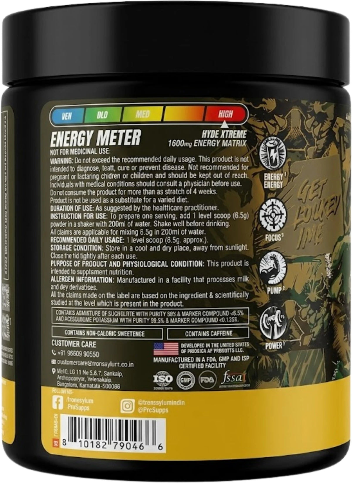 PROSUPPS HYDE XTREME 195 GM PINEAPPLE