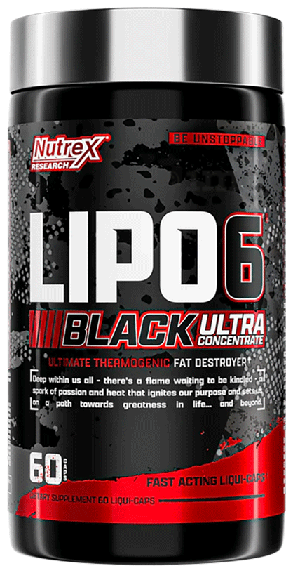 Nutrex Lipo6 Black Ultra Concentrate 60 Capsules - front
