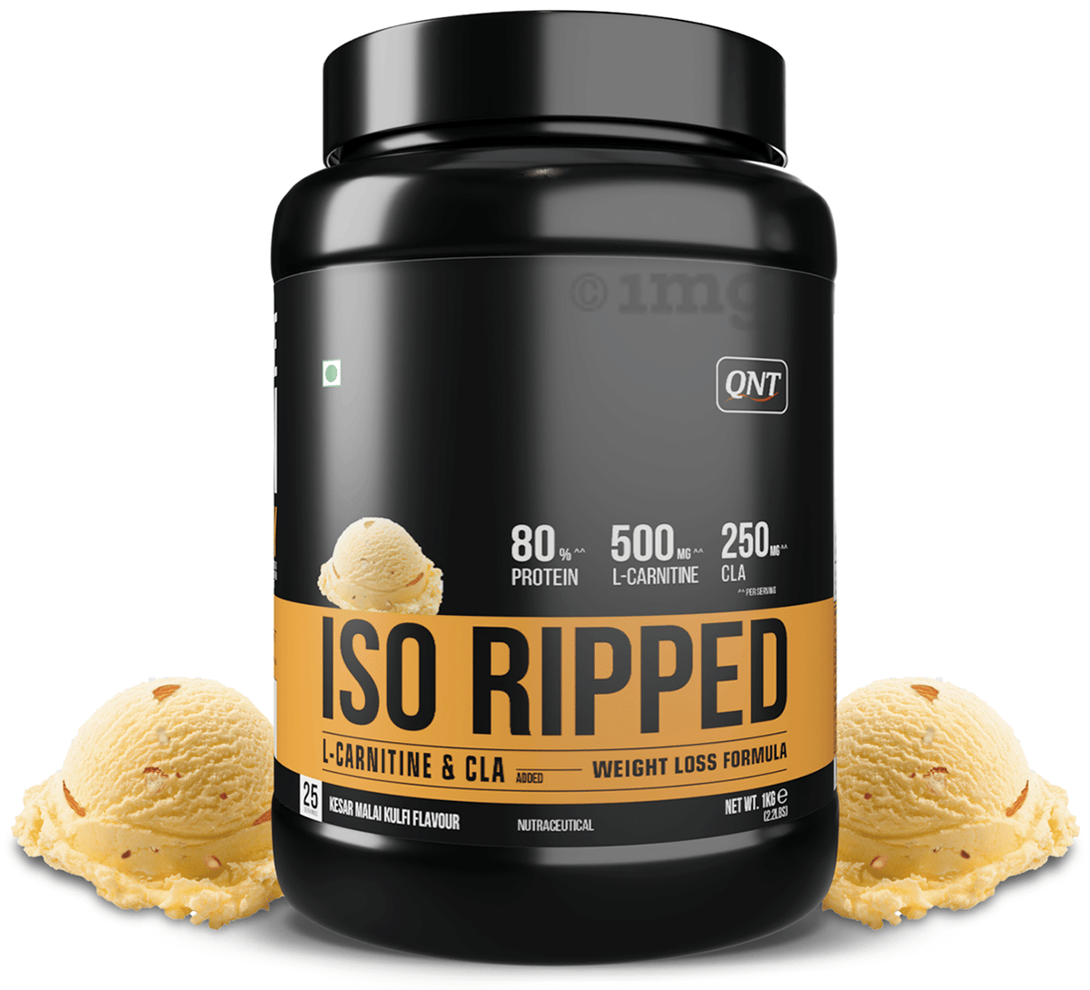 QNT ISO RIPPED 1 KG KESAR MALAI KULFI