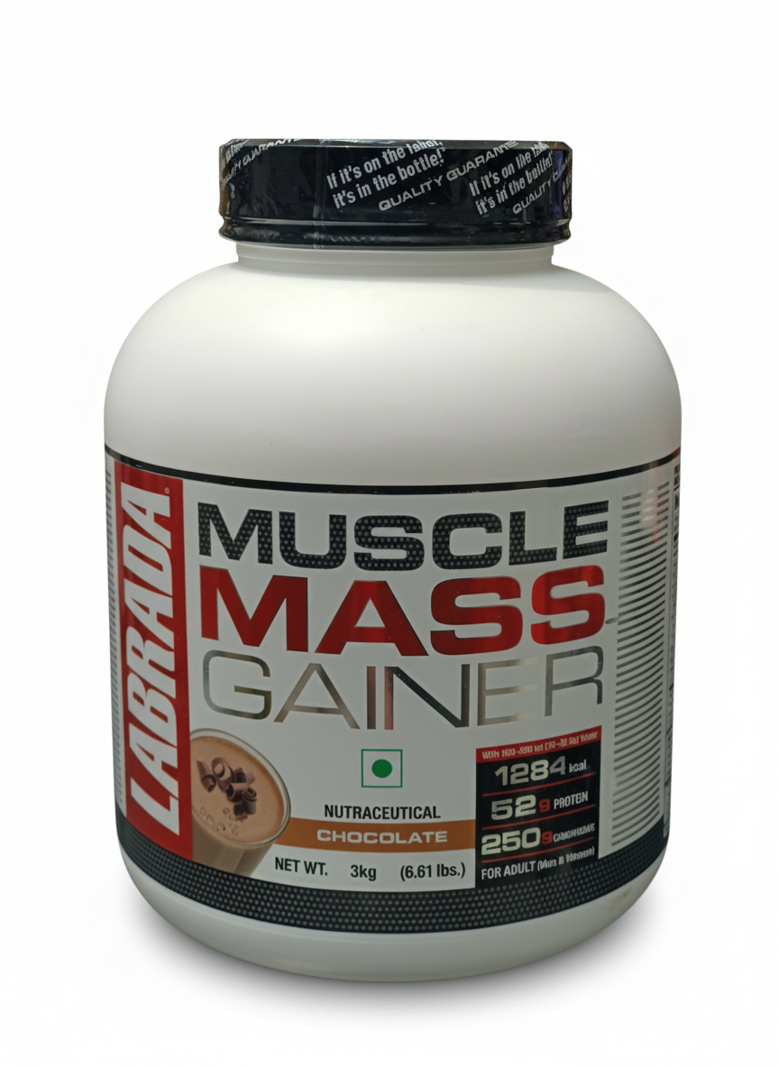 Labrada Muscle Mass Gainer 3 Kg Chocolate - front
