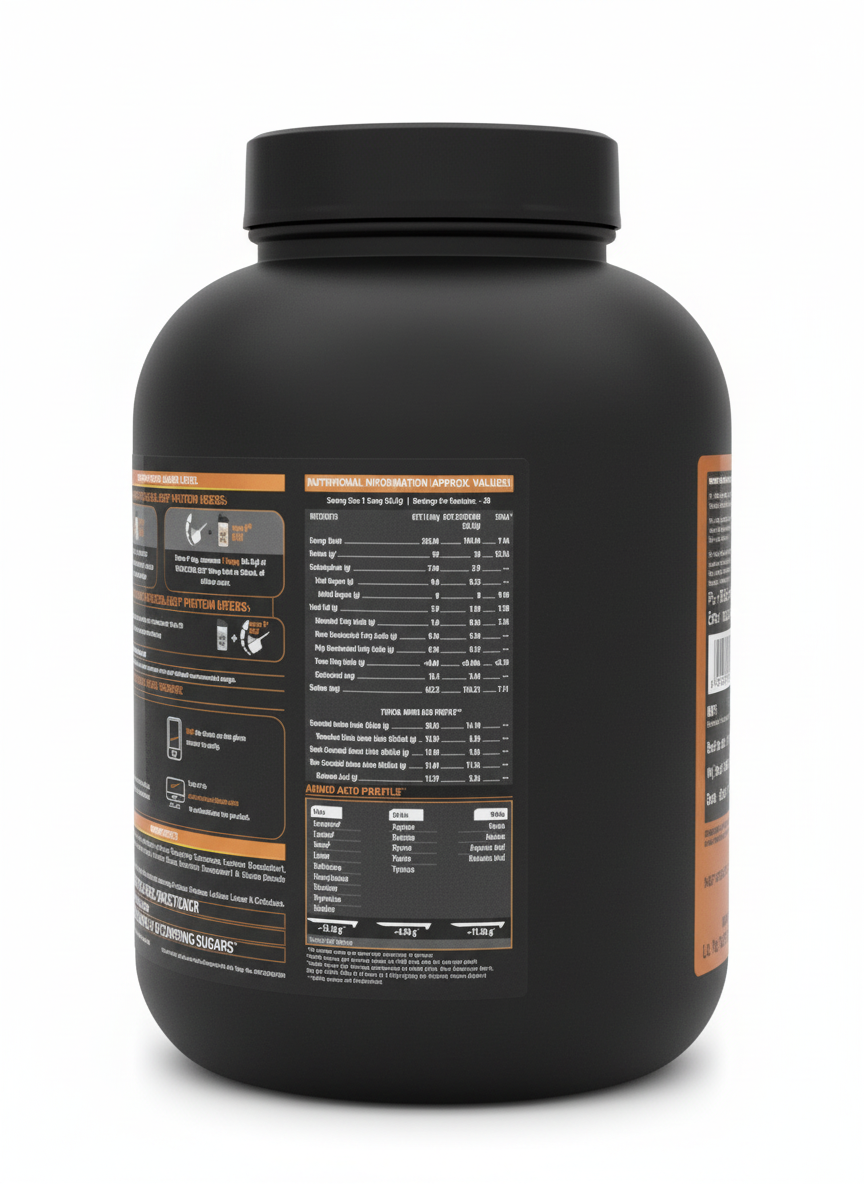Muscleblaze Biozyme Gold 100% Whey 2 Kg Double Rich Chocolate - back