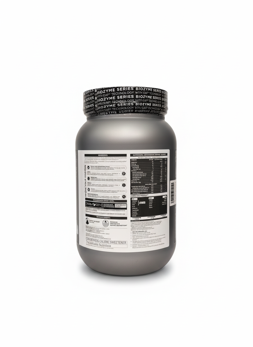 Muscleblaze Biozyme Iso Zero Low Carb 1 Kg Ice Cream Chocolate - back