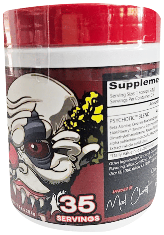 INSANE LABZ PSYCHOTIC PRE-WORKOUT 204 GM HAWAIIAN ORANGE