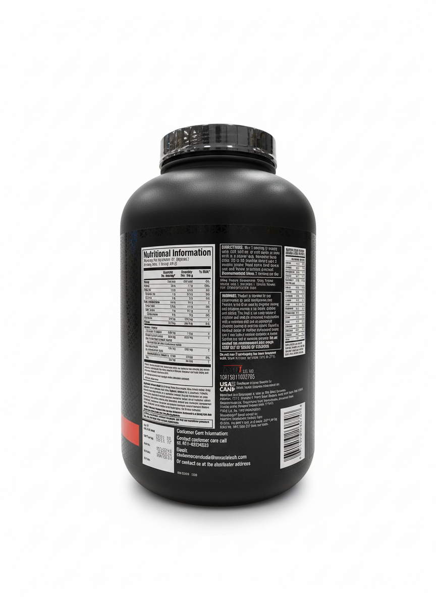 Muscletech Nitrotech Ripped 1.72 Kg Chocolate Fudge Brownie - back