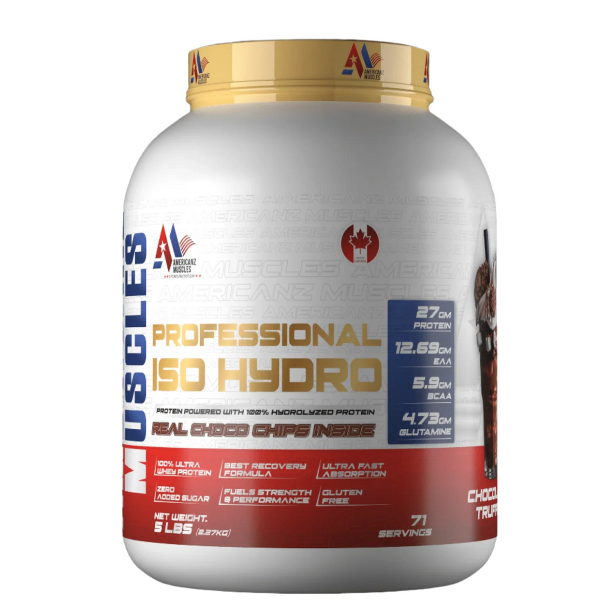 AMERICANZ MUSCLES PROFESSIONAL ISO HYDRO 2.27 KG CHOCOLATE TRUFFLE