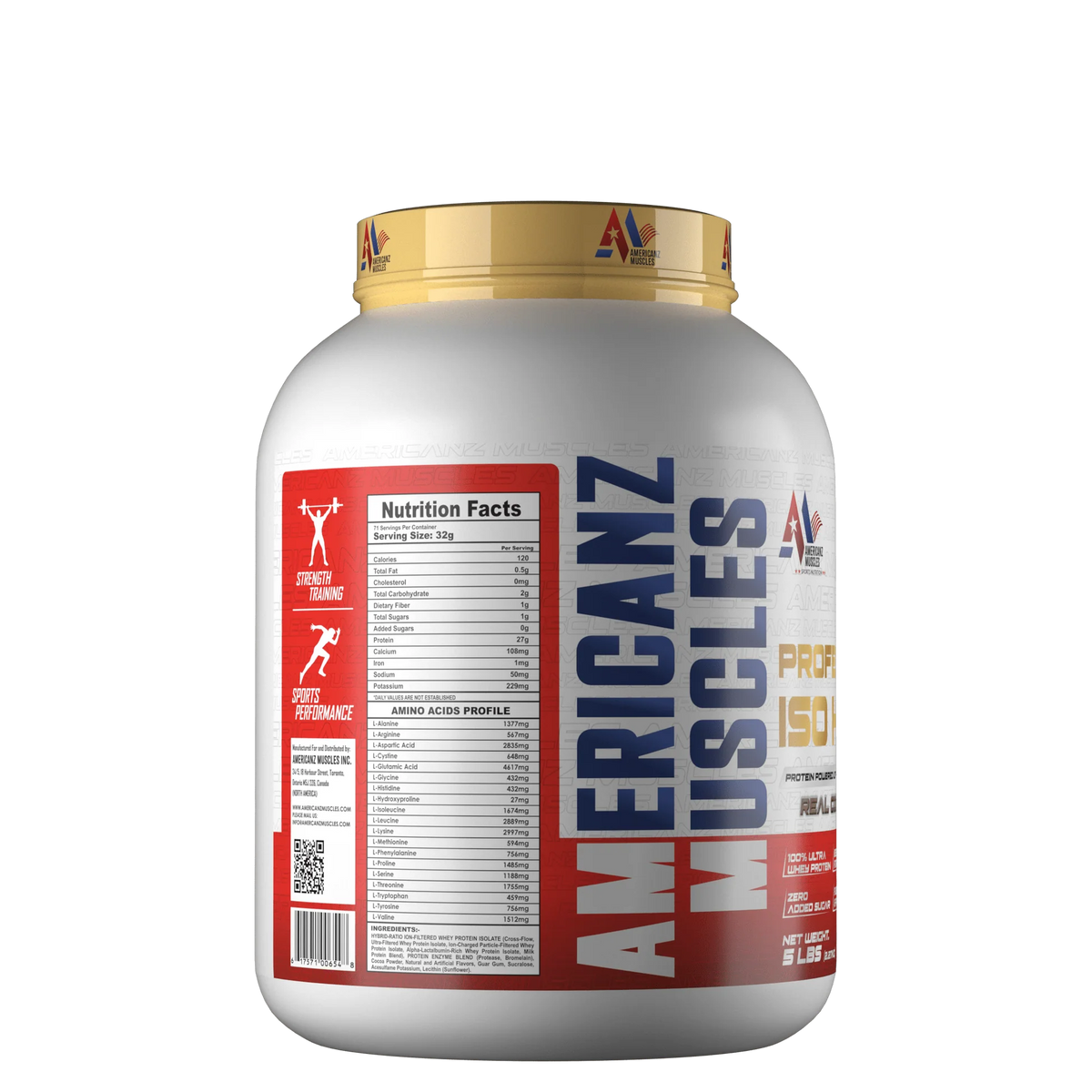 AMERICANZ MUSCLES PROFESSIONAL ISO HYDRO 2.27 KG CHOCOLATE TRUFFLE