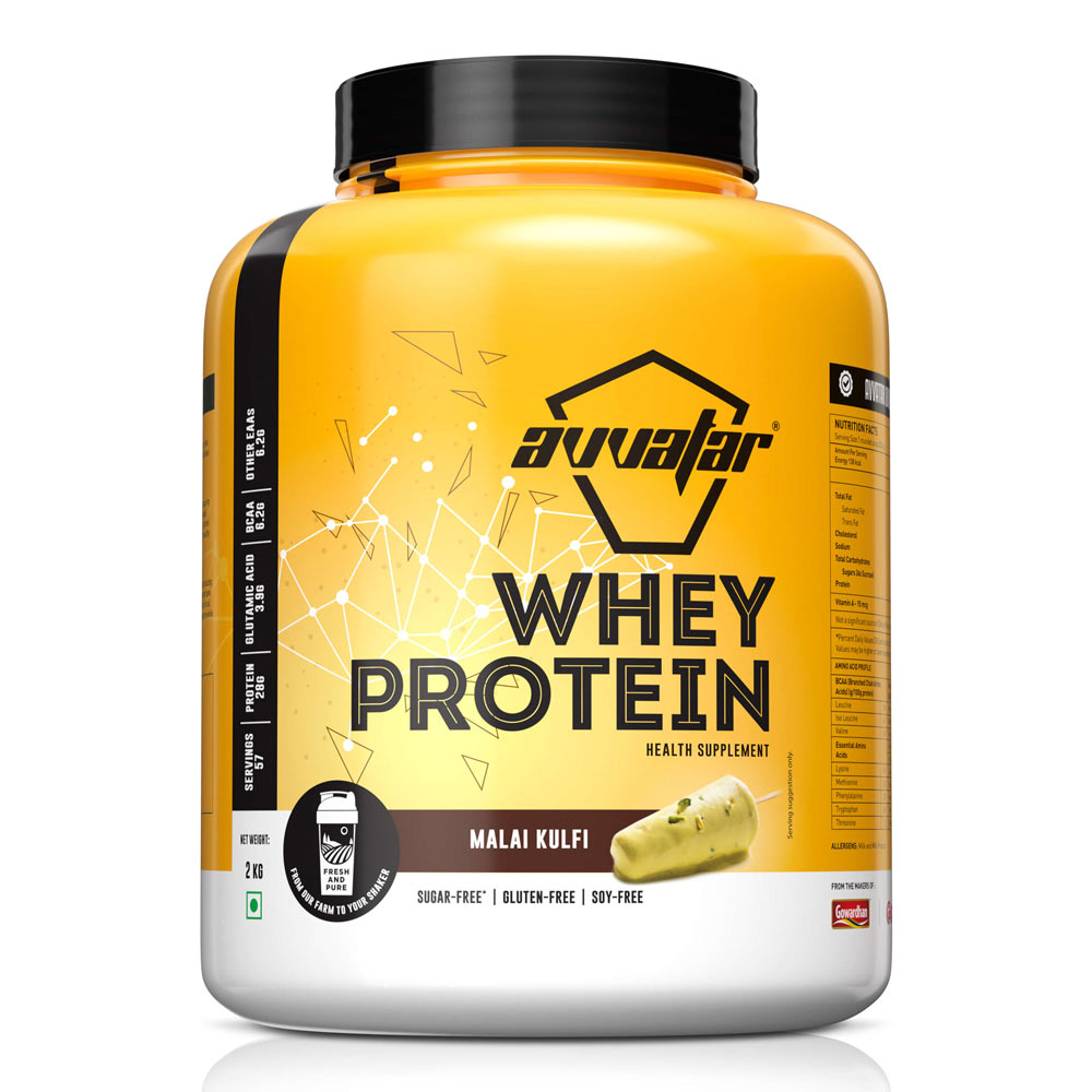 Avvatar Whey 2 Kg Malai Kulfi - Front