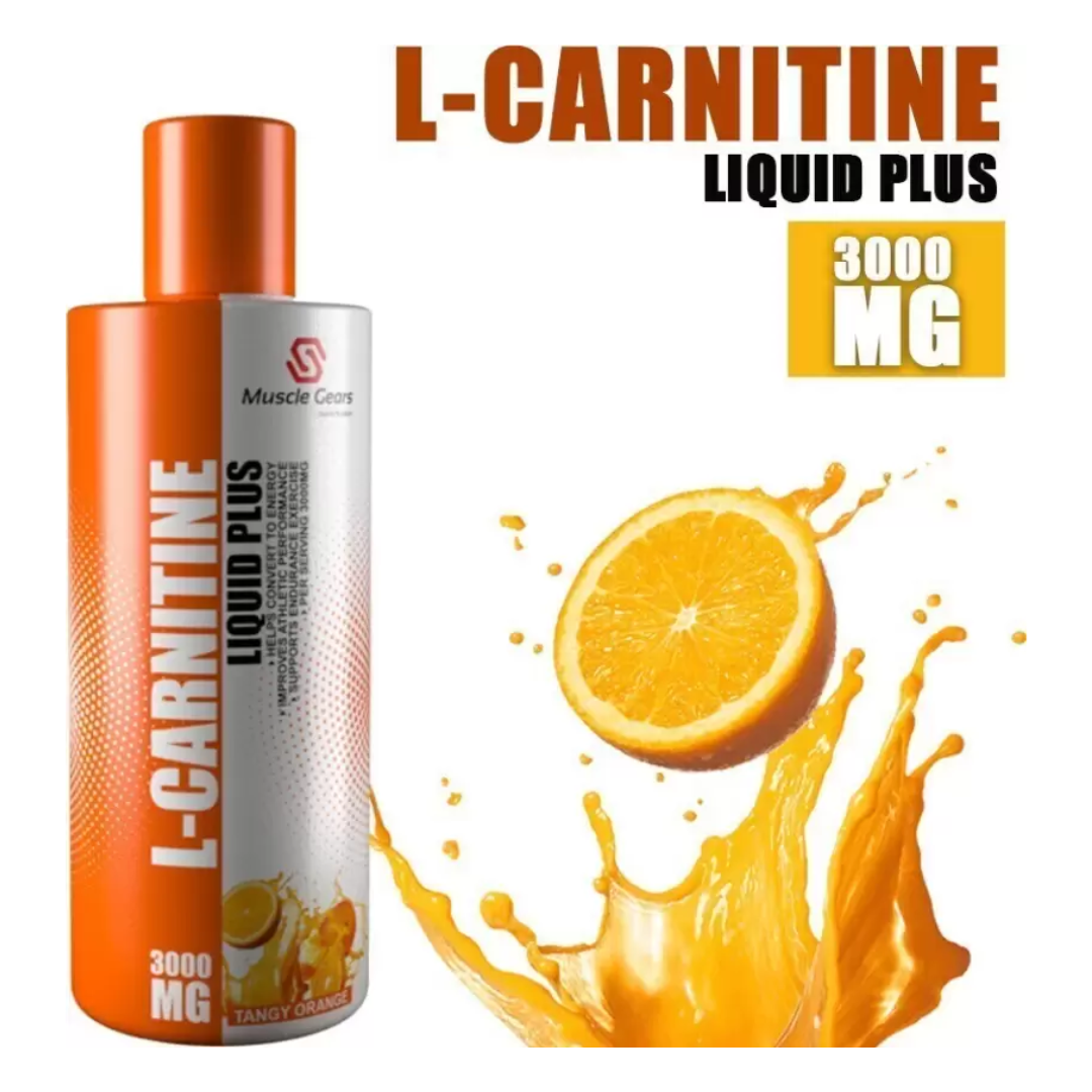 Muscle Gears L Carnitine 3000 Mg 450Ml 33 Serv Orange image 1