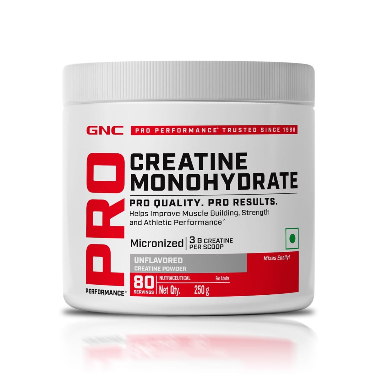 GNC Pro Performance Creatine 250 Gm Unflavored - front