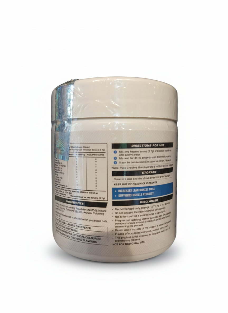 Wellcore Creatine Monohydrate 122 Gm Fruit Fusion - side