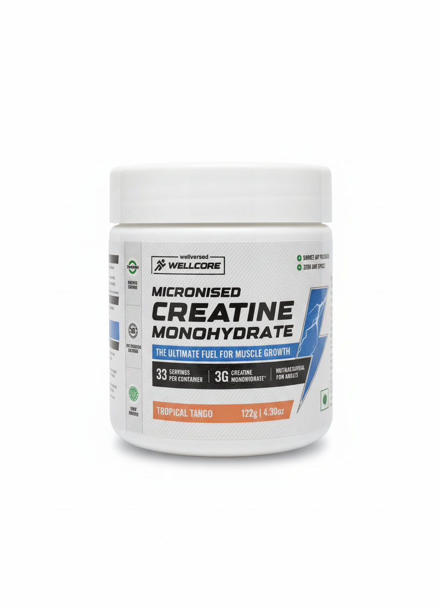 Wellcore Creatine Monohydrate 122 Gm Tropical Tango - front