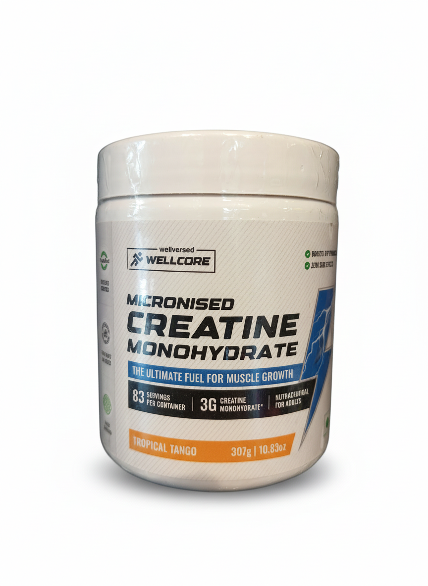Wellcore Creatine Monohydrate 307 Gm Tropical Tango - front
