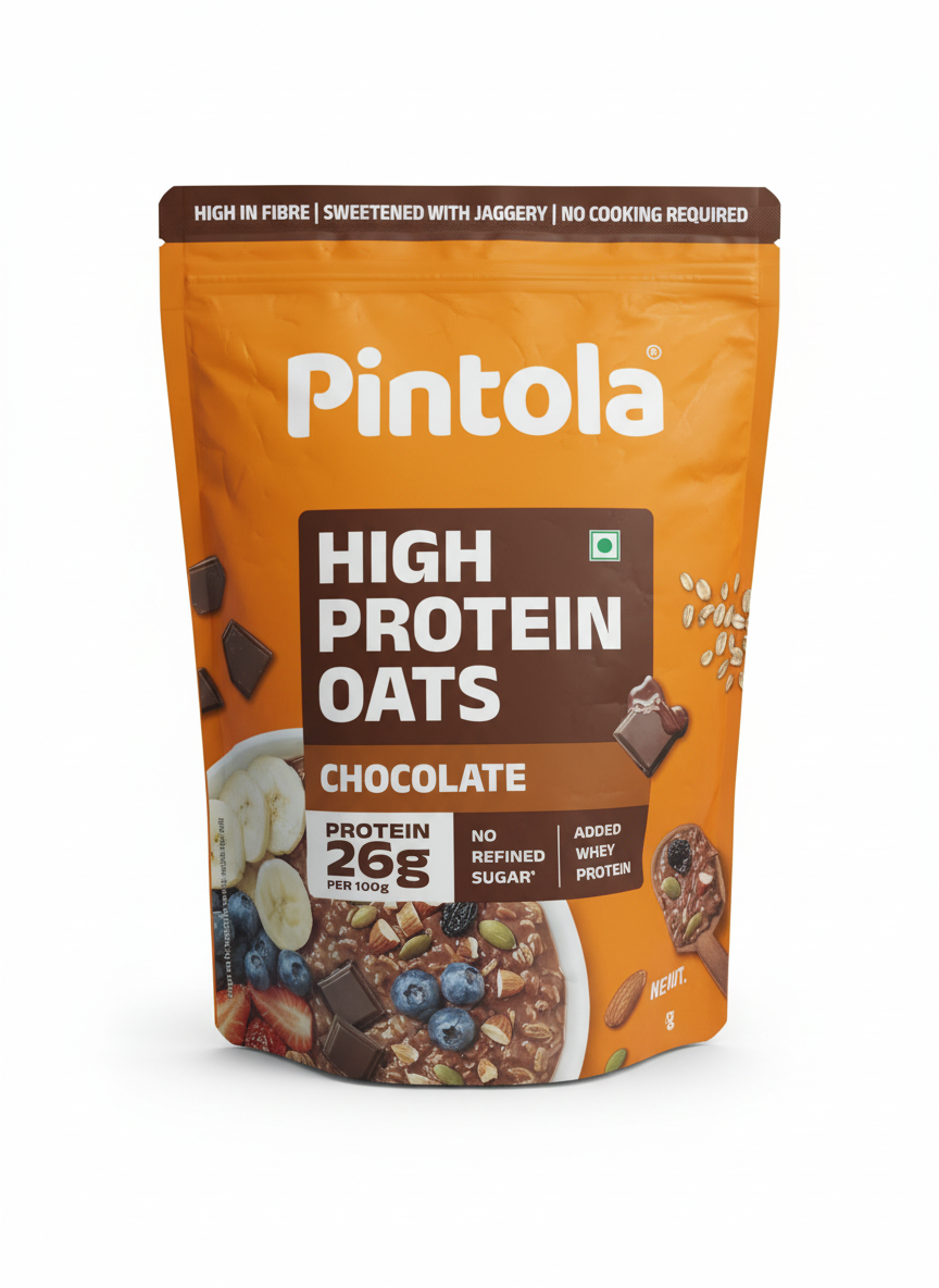 Pintola High Protein Oats 1 Kg Chocolate - front
