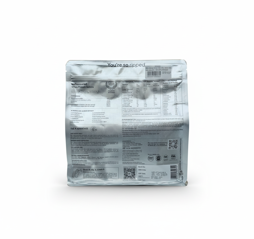 Wellbeing Nutrition 100% Whey Protein Isolate 1 Kg Unflavoured - back