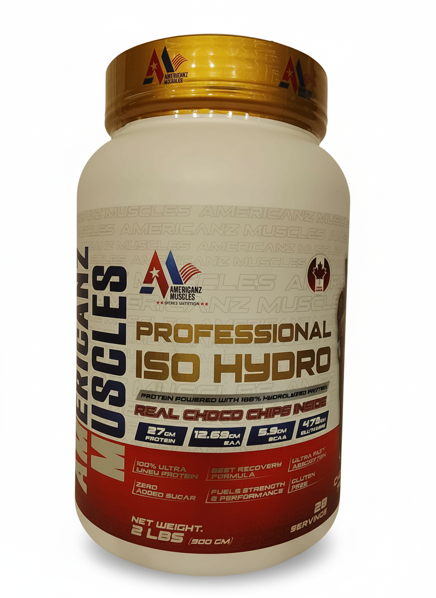 Americanz Muscles Professional Iso Hydro 900 Gm Chocolate Truffle - front