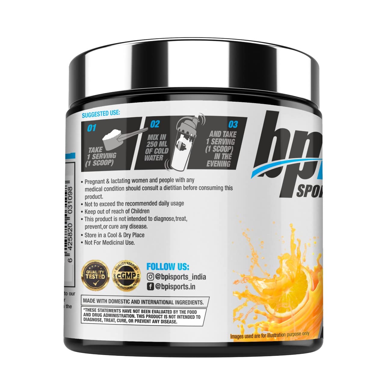 Bpi Sports Cla Carnitine 300G Orange image 2