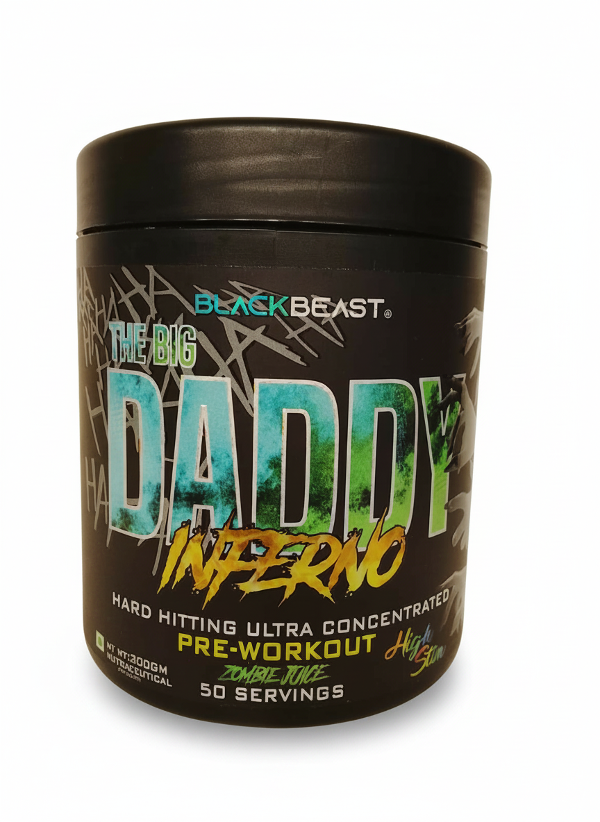 Blackbeast The Big Daddy Inferno Pre Workout 300 Gm Zombie Juice - front