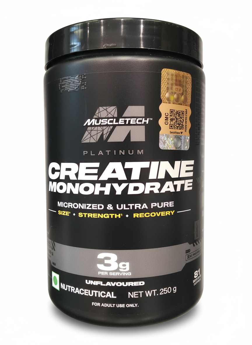 Muscletech Creatine Monohydrate 250 Gm Unflavoured - front