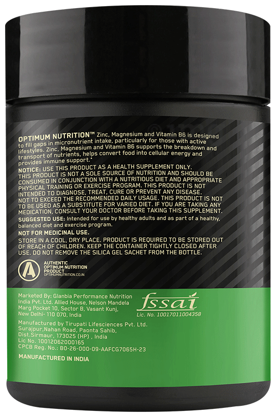 Optimum Nutrition Zma 60 Capsules