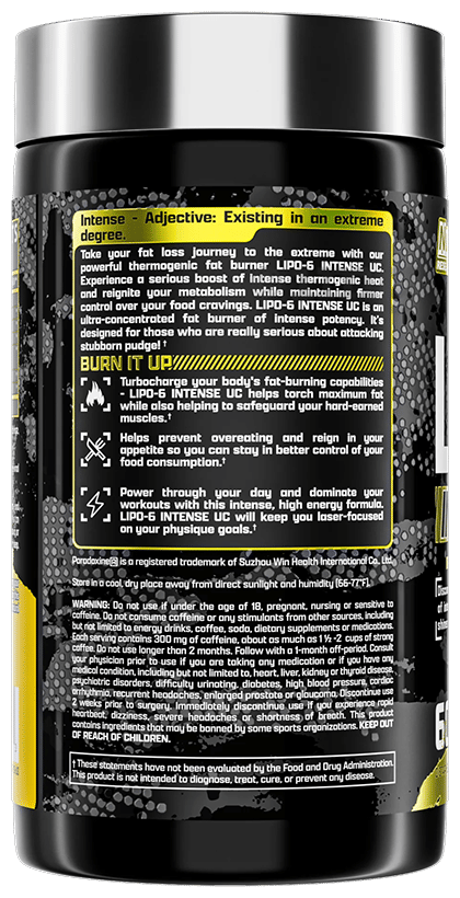 NUTREX LIPO6 INTENSE ULTRA CONCENTRATE 60 CAPSULES