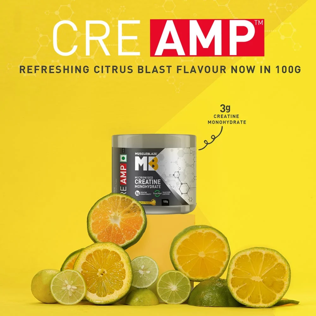Muscleblaze Creatine Creamp 100g Citrus Blast image 3