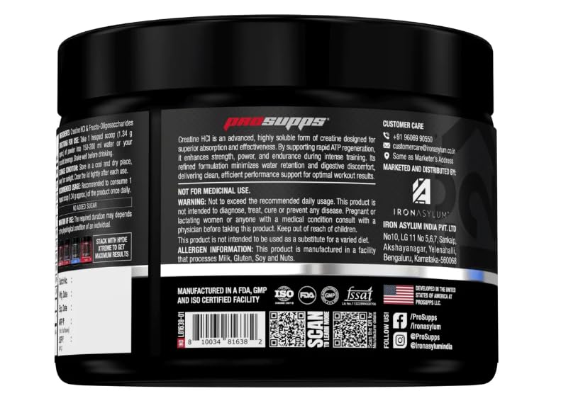 PROSUPPS CREATINE HCL 98 GM UNFLAVOURED