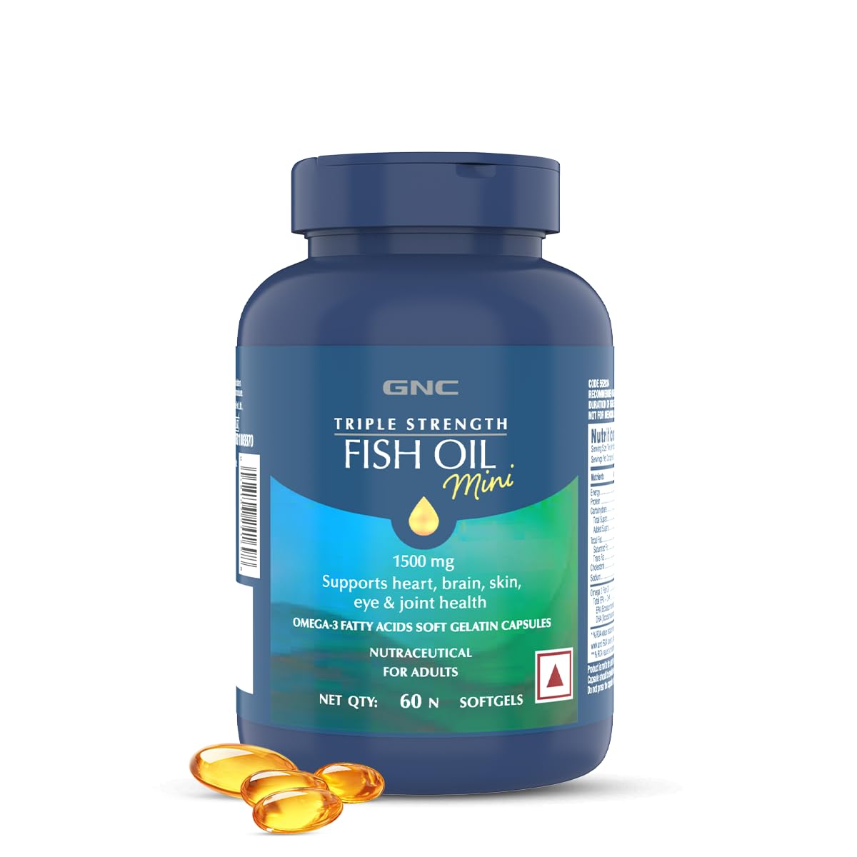 Gnc Fish Oil Triple Strength 60 soft gels