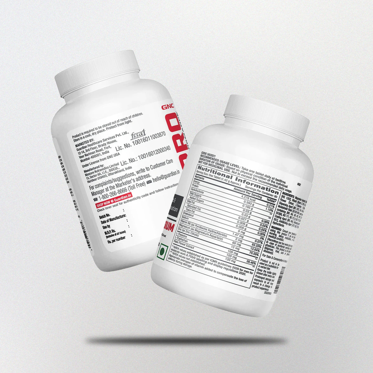GNC PRO PERFORMANCE ZINC MAGNESIUM 60 TABLETS