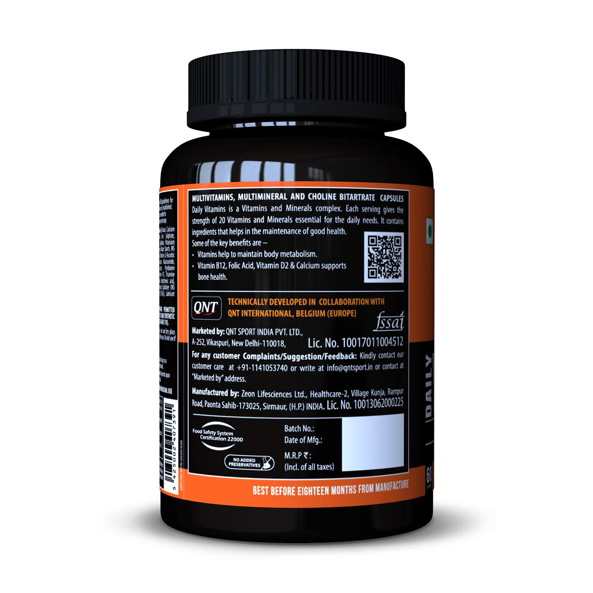 QNT Daily Vitamin 60 tablets