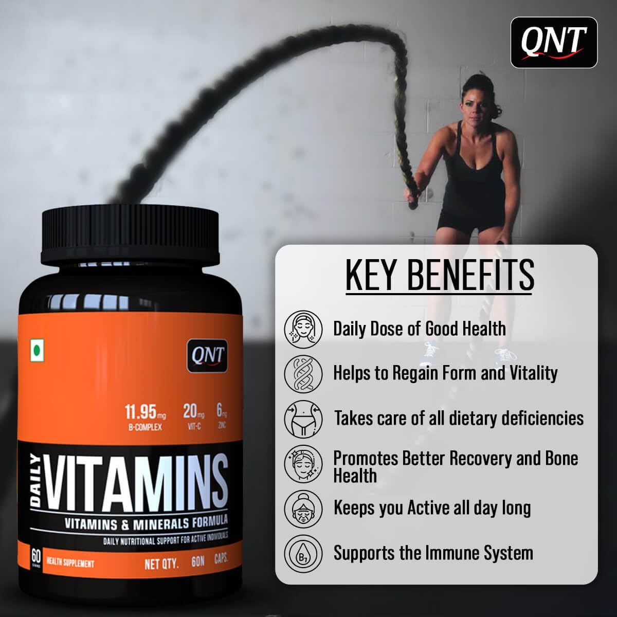 QNT Daily Vitamin 60 tablets