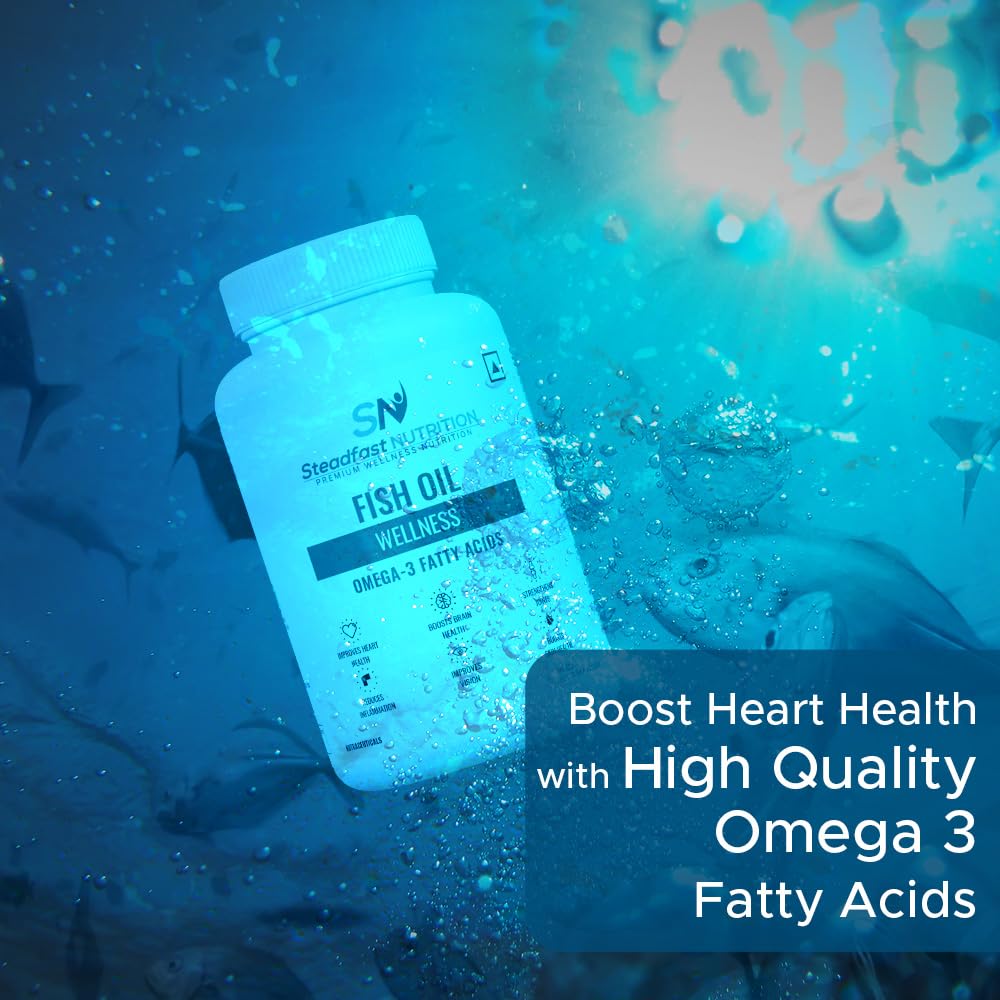 Steadfast Nutrition Wellness Combo Multivitamin L Arginine Fish Oil