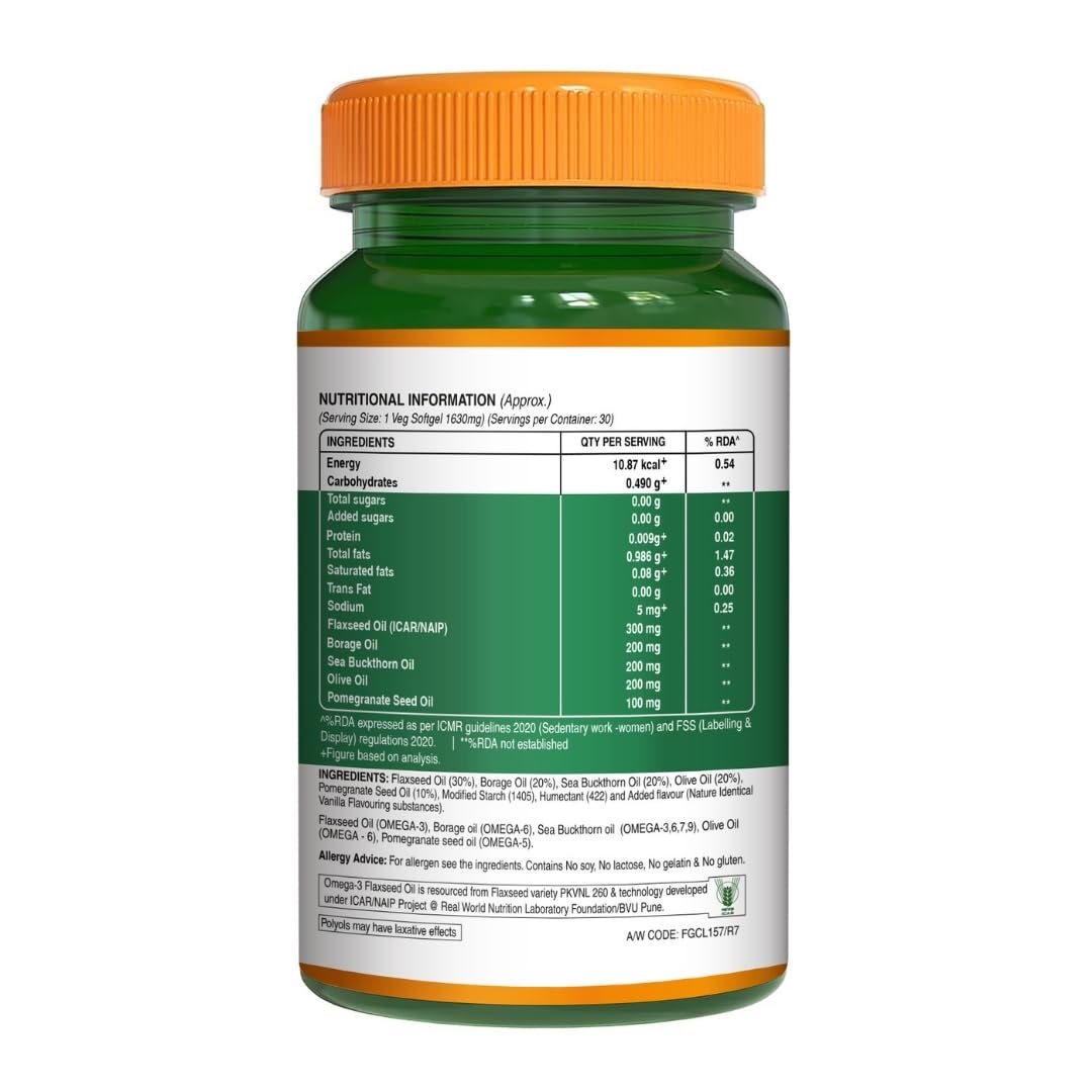 PURE NUTRITION VEGAN OMEGA 35679 1630 MG 30 SOFTGELS