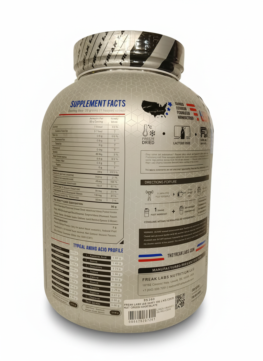 Freak Labs Iso Whey 100 2 Kg Coconut Cream Chocolate - back