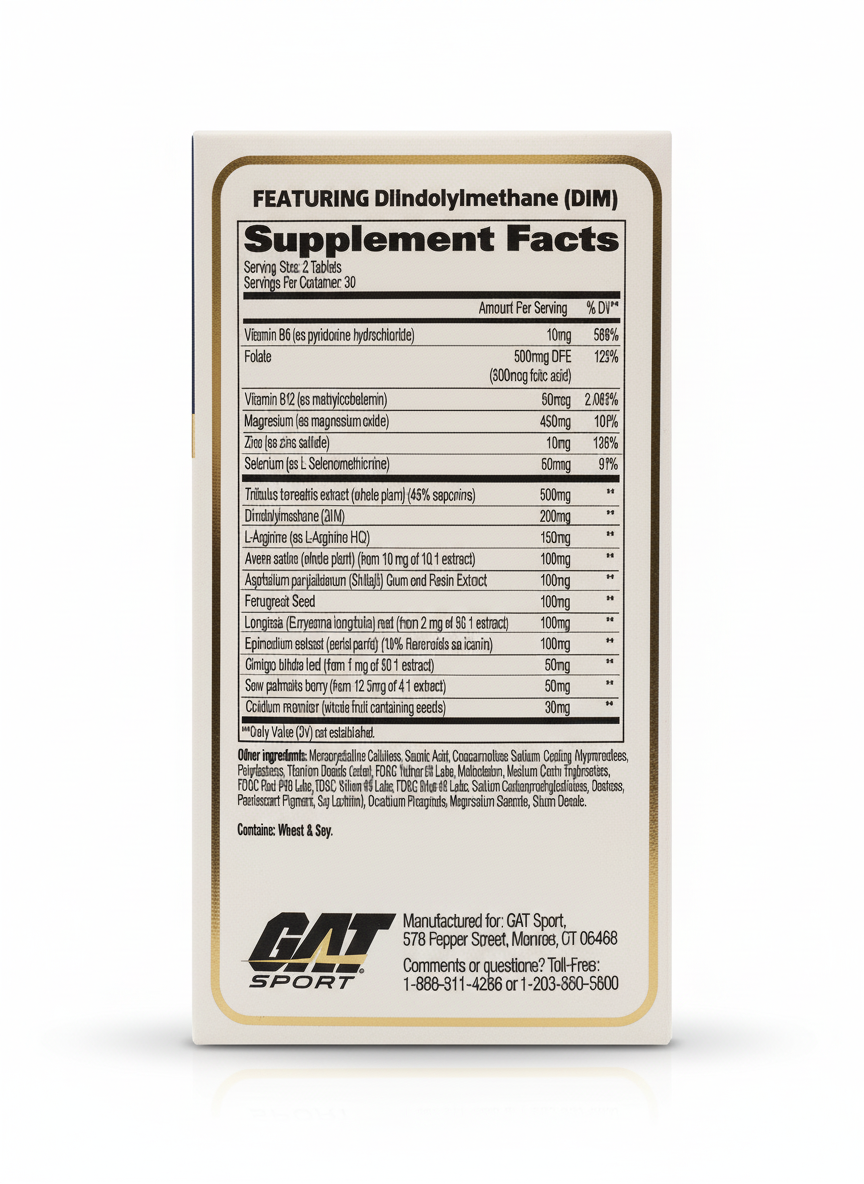 Gat Sport Testrol Gold Es Testosterone Booster 60 Tablets - side