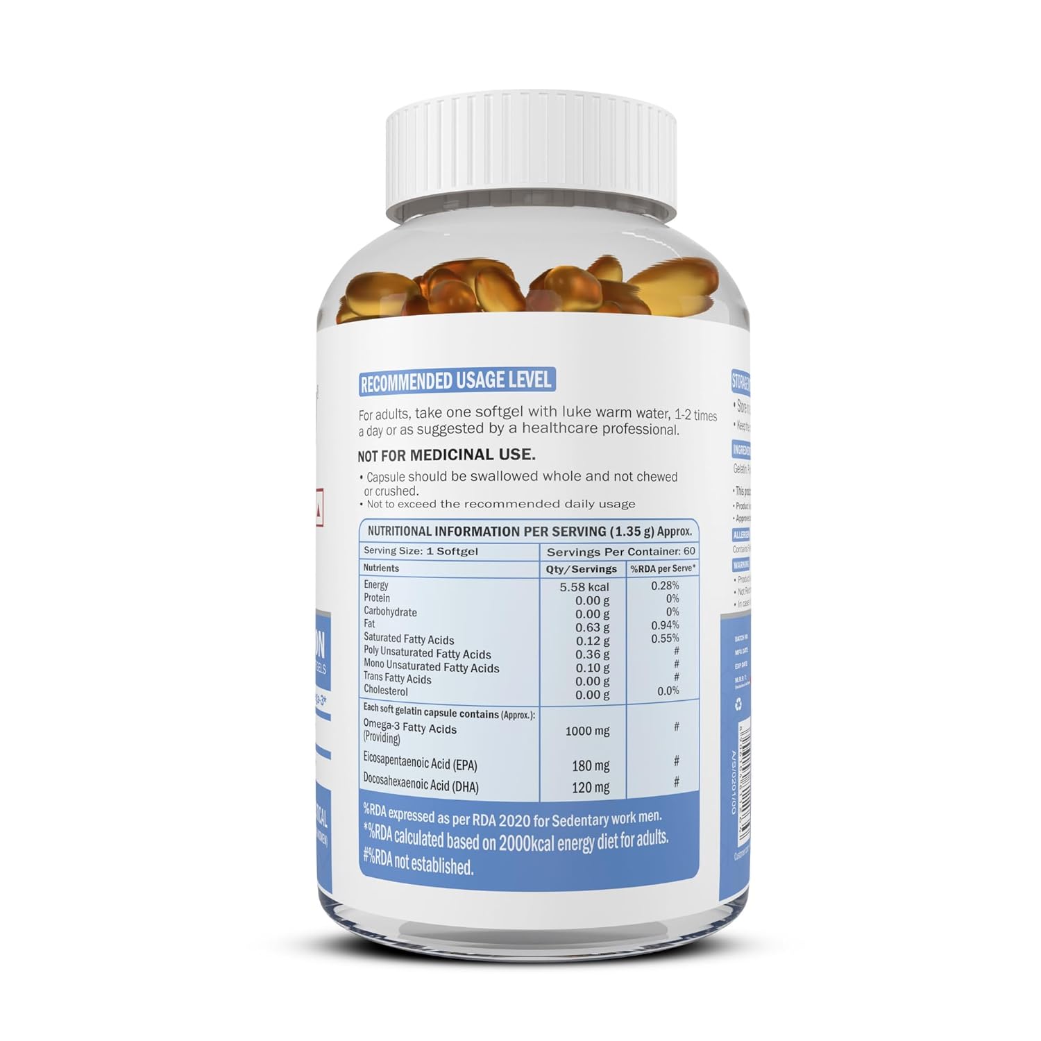 Scitron Omega-3 Fish Oil 60 Softgels