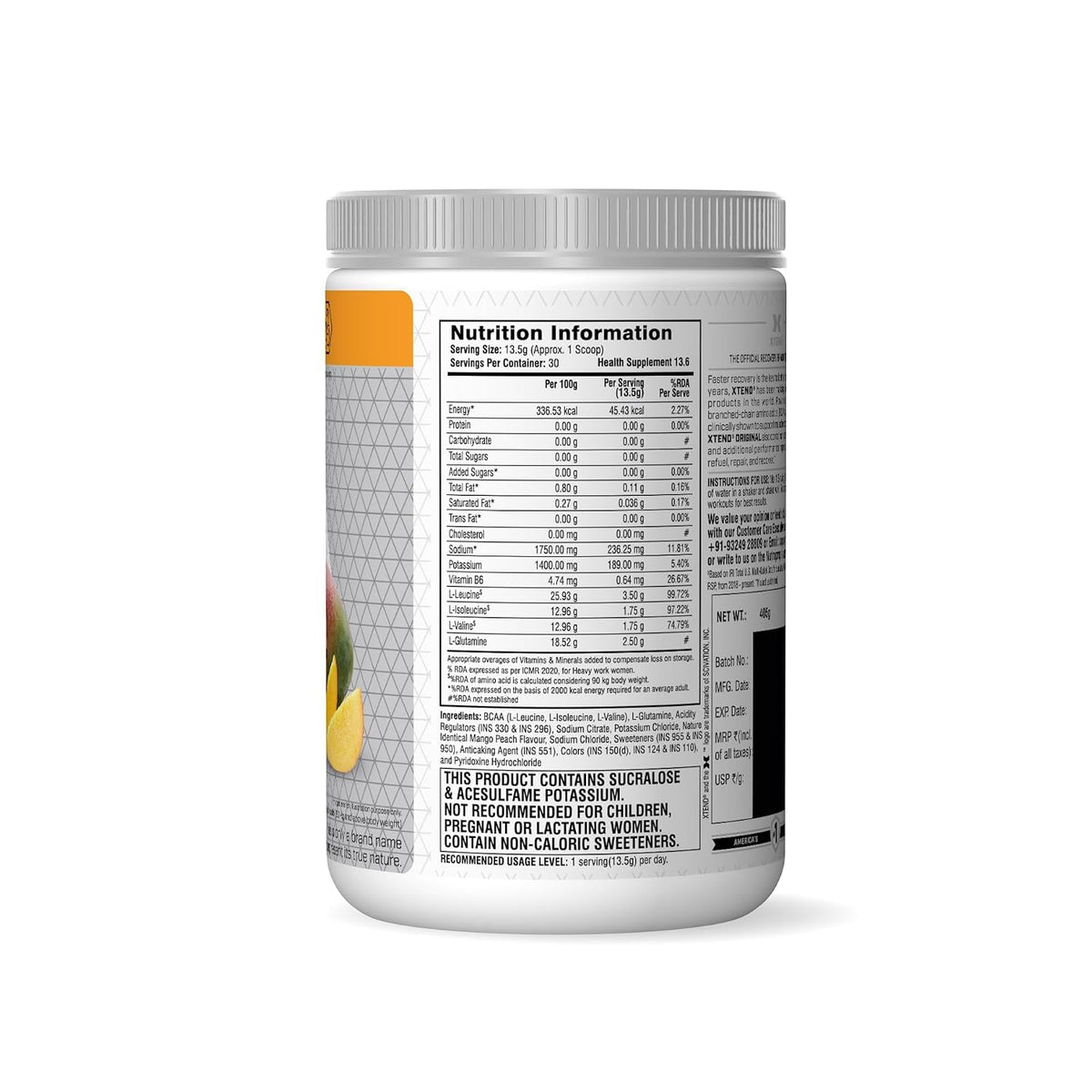 XTEND ORIGINAL BCAA 405 GM MANGO MADNESS